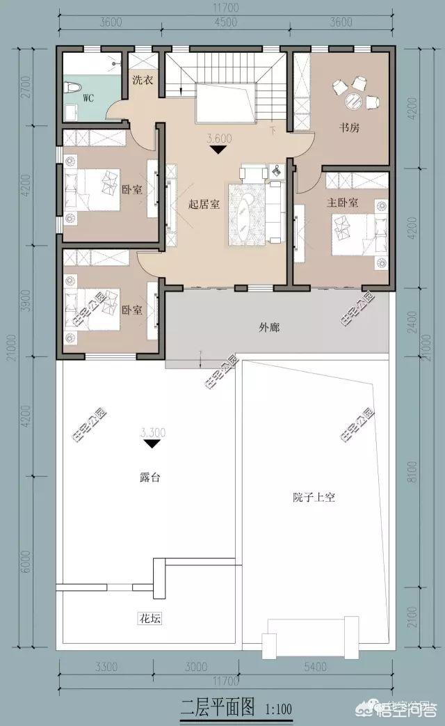 10X25米的帶庭院自建中式合院設計方案如何做？