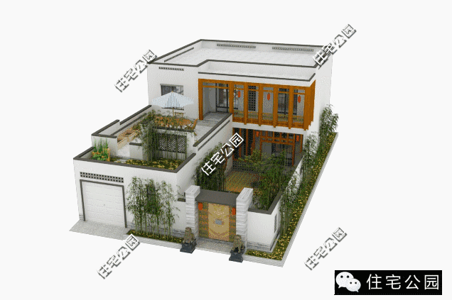 10X25米的帶庭院自建中式合院設計方案如何做？