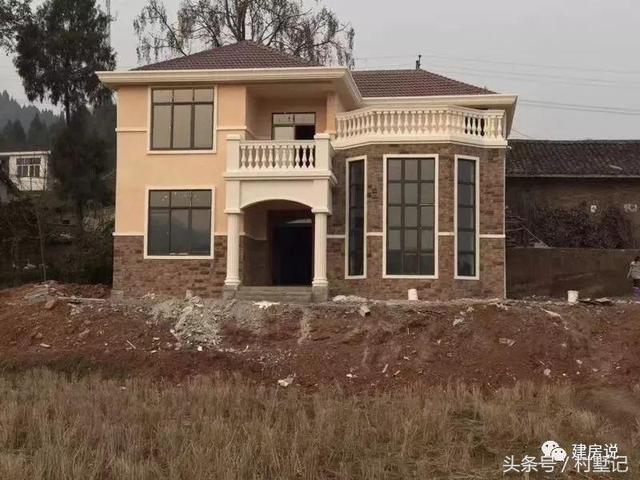 11*11米經典兩層農村小樓施工案例，附戶型方案設計圖