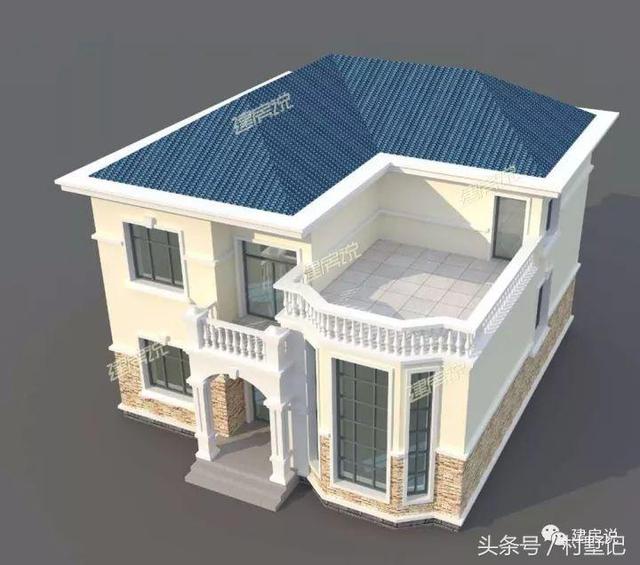 11*11米經典兩層農村小樓施工案例，附戶型方案設計圖