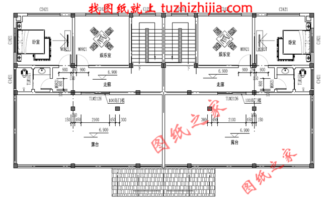 農村建房兄弟雙拼三層，經典的歐式風格，大氣的外觀