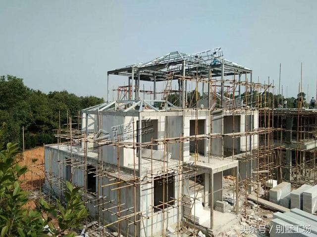 裝配式別墅建筑來了，附施工全程圖