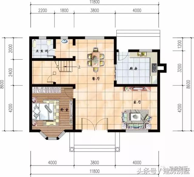 簡(jiǎn)單二層帶飄窗的農(nóng)村小樓圖，實(shí)用、造價(jià)低