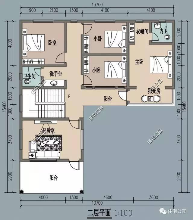 10套新中式房屋設計方案，帶戶型圖