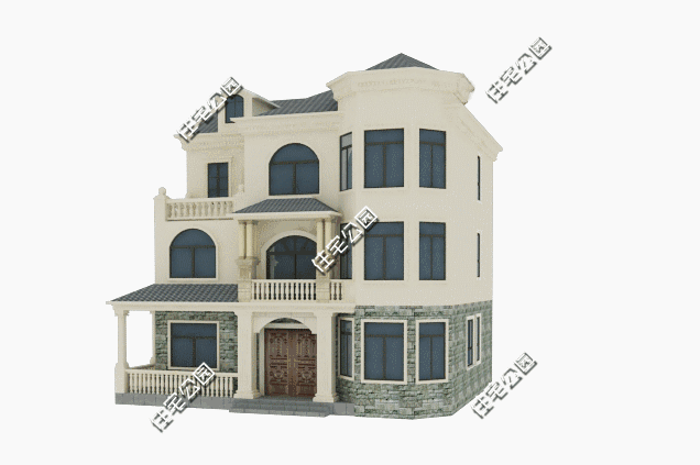 13X11米農村3層別墅設計方案，現代結合歐式，好看