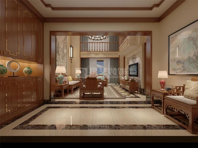 260平米中式別墅裝修效果圖，大氣