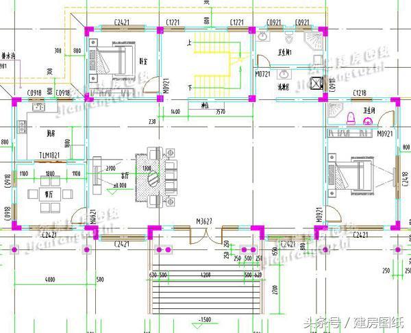 2款帶神位的農村自建房（方案圖+外觀效果圖）