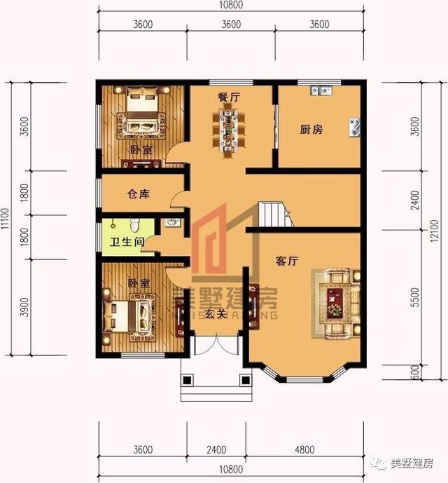 3款挑空客廳的二層小樓房設計圖，款款漂亮