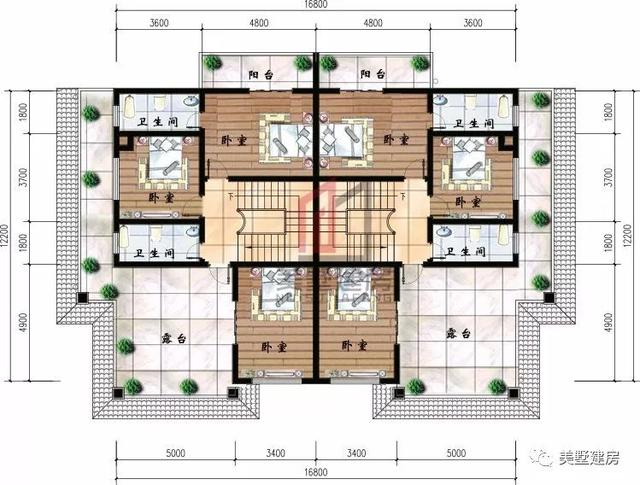 3套農(nóng)村雙拼樓房設(shè)計(jì)圖，哥倆好住雙拼