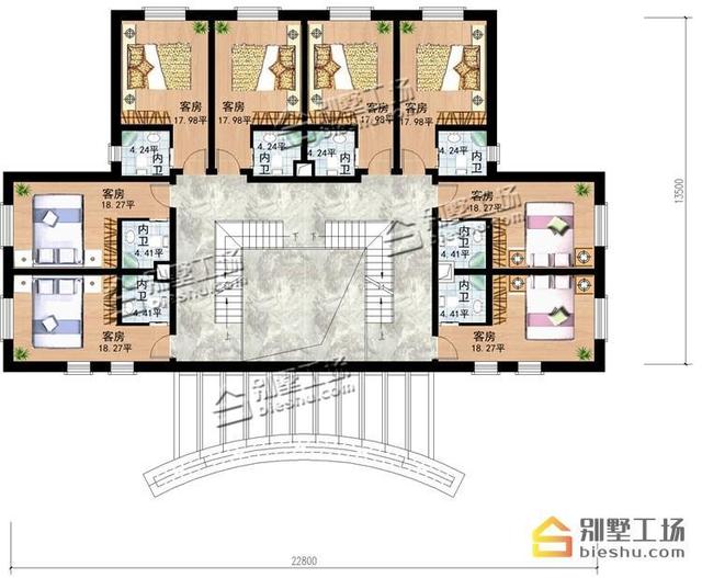 農村二層特色民宿設計圖，喜歡民宿方案的看看