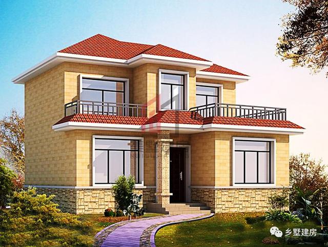 2套新農村二層住宅方案圖，自建房的參考