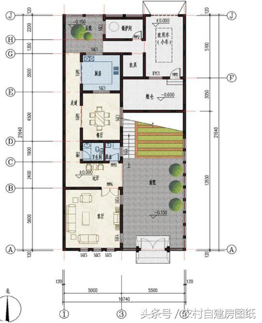3款帶庭院的農村別墅方案,這樣建既便宜又漂亮