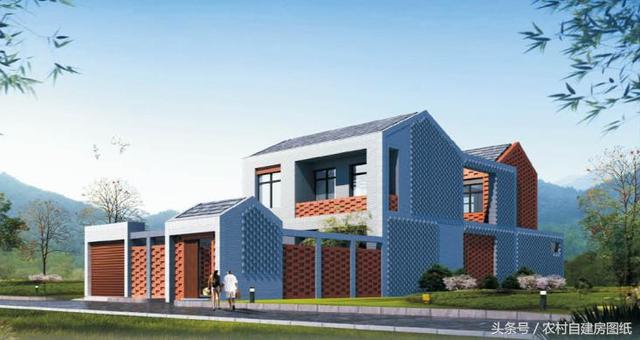 3款帶庭院的農村別墅方案,這樣建既便宜又漂亮