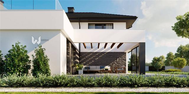 現(xiàn)代一層半小別墅設計圖，這款自建房深受歡迎