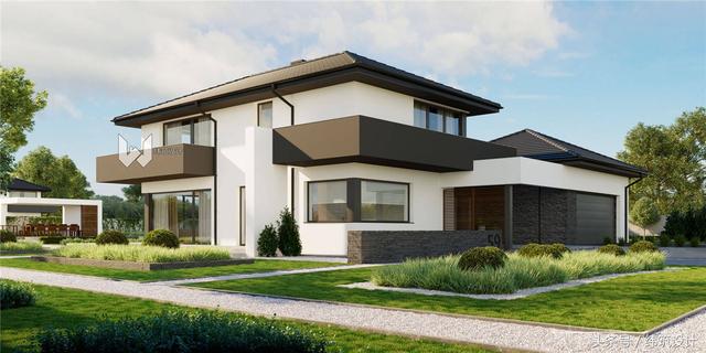 現(xiàn)代一層半小別墅設計圖，這款自建房深受歡迎