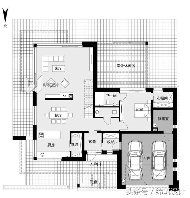 現(xiàn)代一層半小別墅設計圖，這款自建房深受歡迎