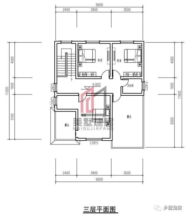 4款漂亮的三層豪宅設計圖，自建房最好的選擇！