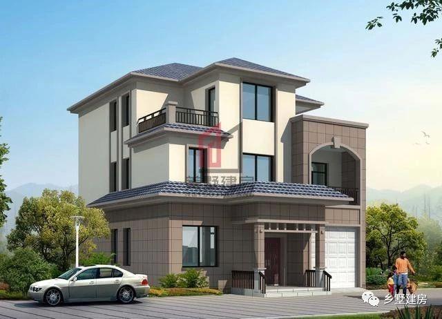 4款漂亮的三層豪宅設計圖，自建房最好的選擇！