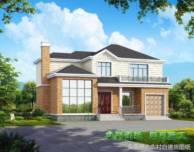 6款帶煙筒的小別墅設計方案圖，款款漂亮