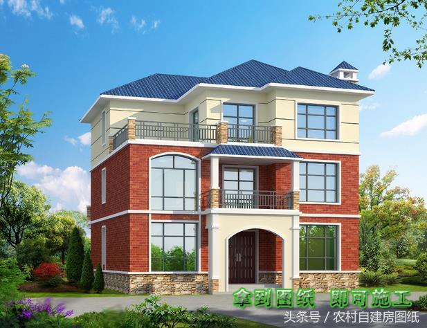 6款帶煙筒的小別墅設計方案圖，款款漂亮