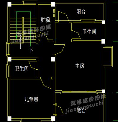 80m2簡約二層農村自建樓房設計圖，小宅基地的福音