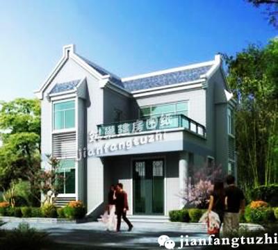 80m2簡約二層農村自建樓房設計圖，小宅基地的福音