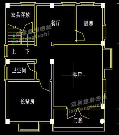 80m2簡約二層農村自建樓房設計圖，小宅基地的福音