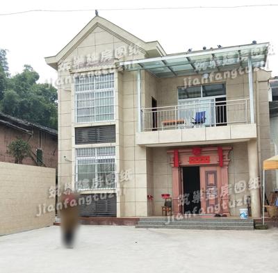 80m2簡約二層農村自建樓房設計圖，小宅基地的福音