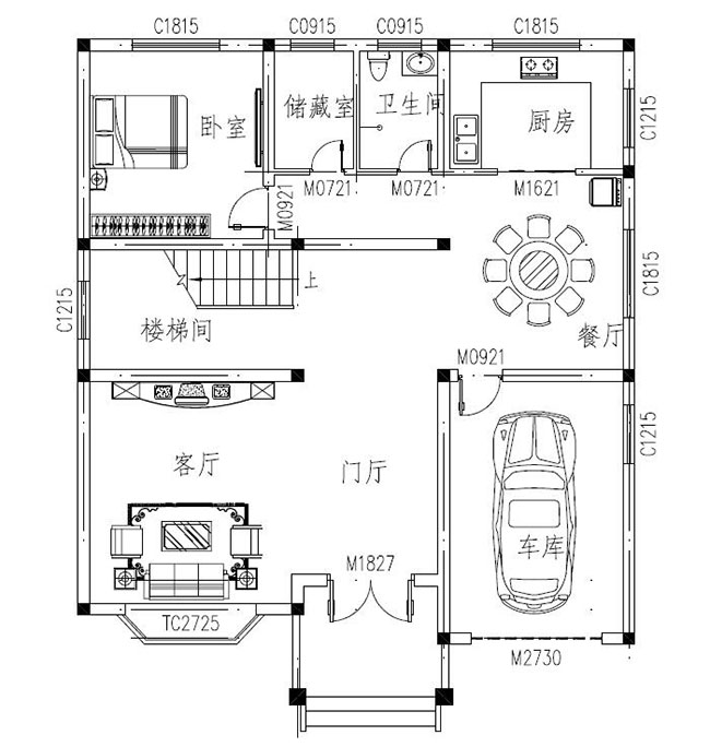 農村自建三間三層樓房設計圖，帶露臺，經典實用