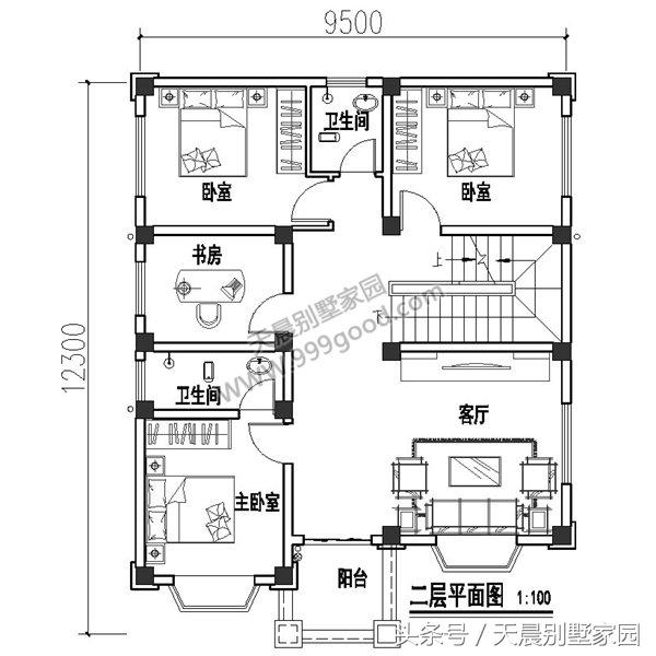 6款10米面寬別墅設計圖，顏值和實用性兼顧