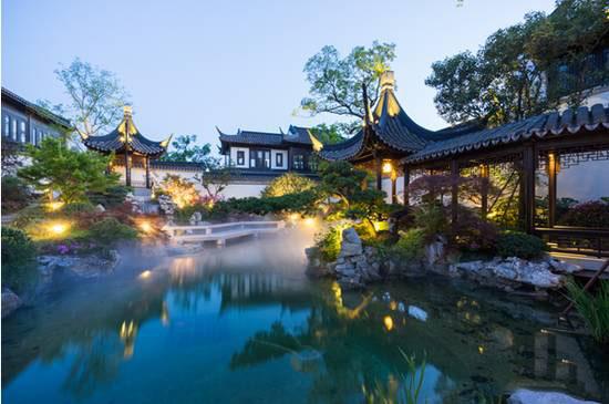 中式民宅別墅外觀效果圖大全，古香古色