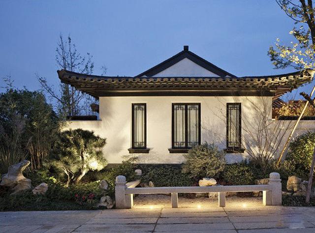 中式民宅別墅外觀效果圖大全，古香古色