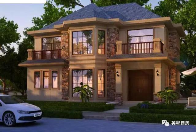 農村自建房效果圖與實景圖的對比，真的很像！