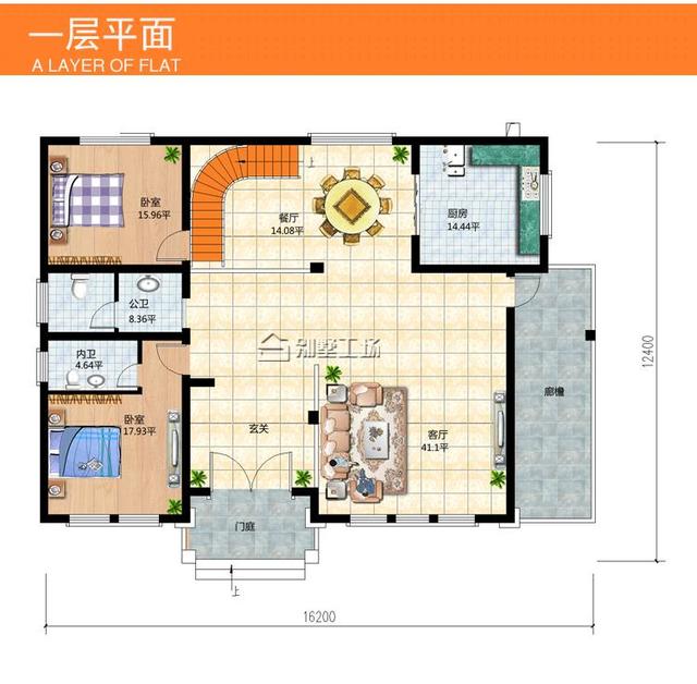 30萬農村二層樓房設計圖，新中式風格