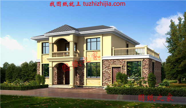 農村四間兩層樓房設計圖，外觀時尚，戶型實用