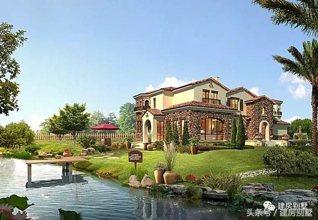 鄉村田園別墅外觀效果圖大全，美不美，自己看