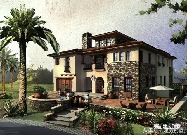 鄉村田園別墅外觀效果圖大全，美不美，自己看