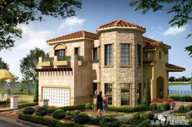 鄉村田園別墅外觀效果圖大全，美不美，自己看