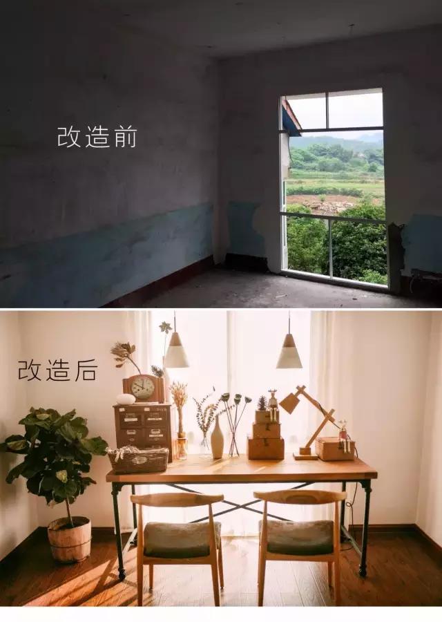 鄉村舊二層樓房改造，改成文藝青年小公寓