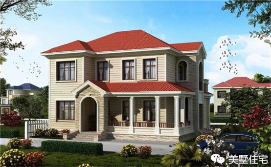 24款好看的住宅外觀效果圖，一二三層都有