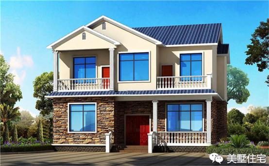 24款好看的住宅外觀效果圖，一二三層都有