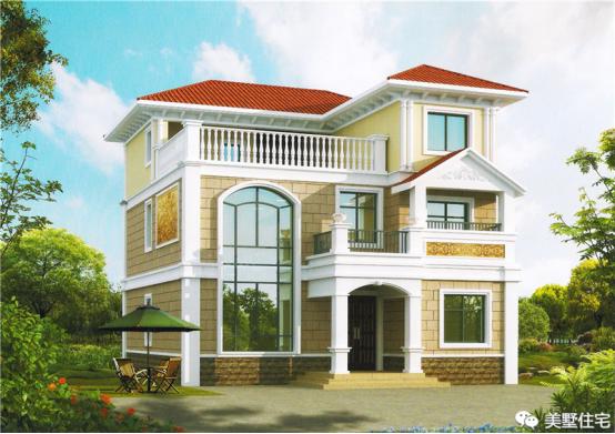 24款好看的住宅外觀效果圖，一二三層都有