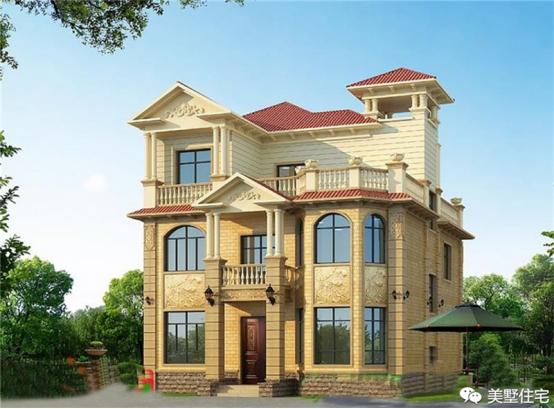 24款好看的住宅外觀效果圖，一二三層都有