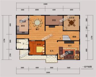 16*12米帶陽光房二層小別墅設計圖，張揚兼奢華