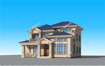 16*12米帶陽光房二層小別墅設計圖，張揚兼奢華