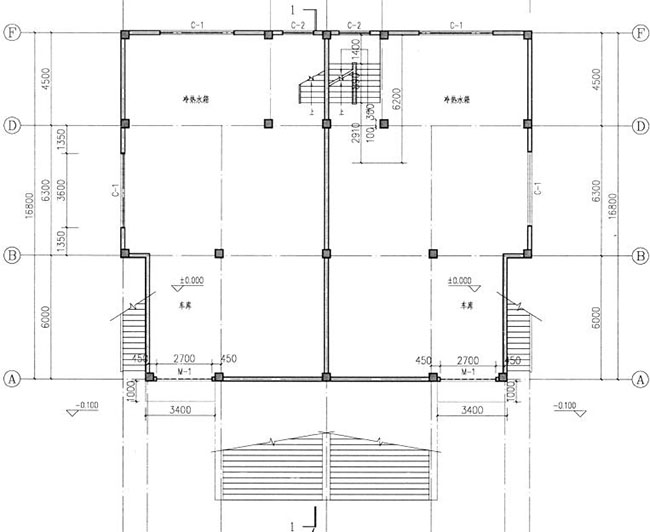 三層半（四層）雙拼別墅房屋設計圖，外觀大氣、漂亮