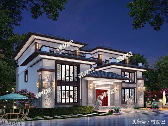 新中式別墅設計圖，附裝修、庭院實拍，魅力無窮