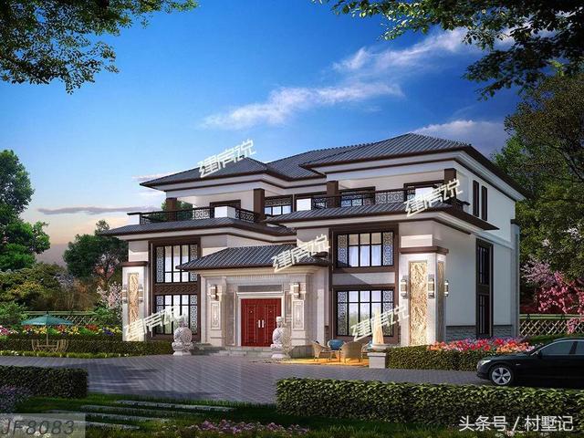 新中式別墅設計圖，附裝修、庭院實拍，魅力無窮
