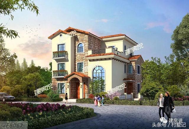 別墅實景照片圖和效果圖對比，看完肯定得給施工隊點贊