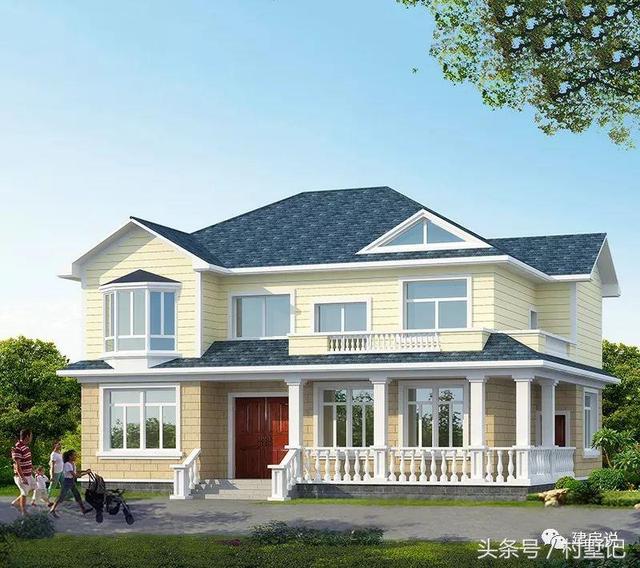 別墅實景照片圖和效果圖對比，看完肯定得給施工隊點贊